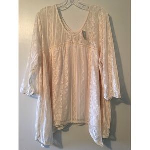 FINAL SALE MUST GO💥 Cream Lace Blouse